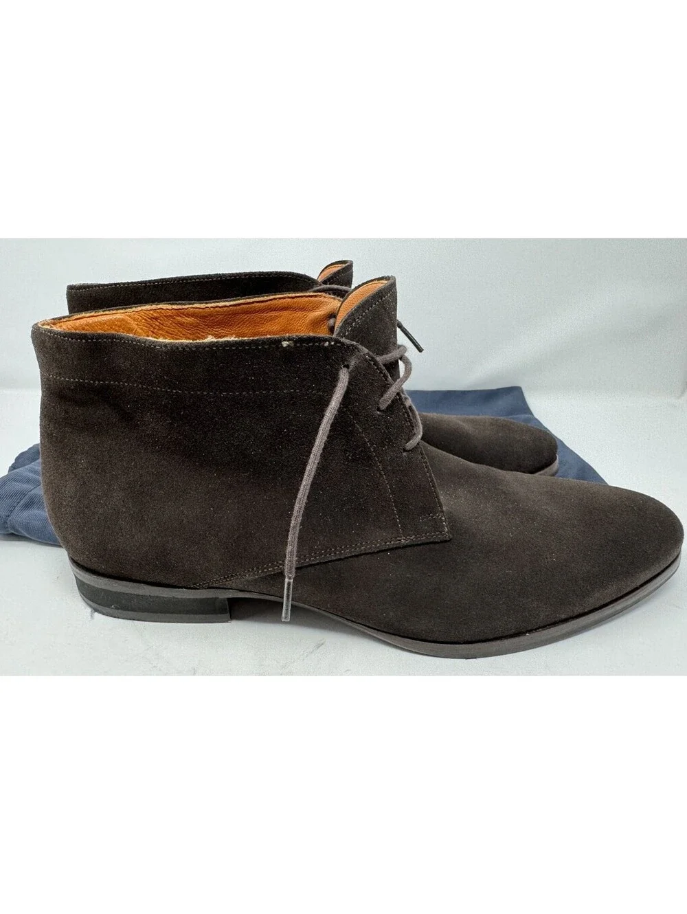 Wolf & Shepherd Striker Suede Chukka Brown Mens Boots Size 10.5 Made In Portugal